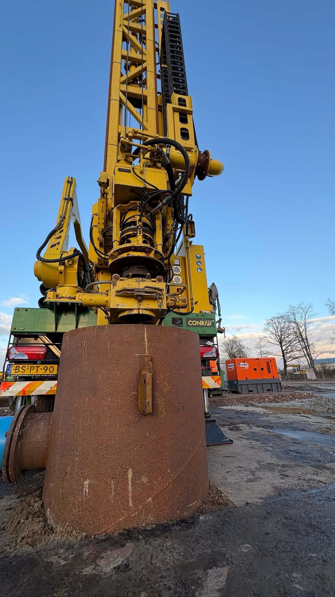 Start zetten conductors (buizen) HyStock-project Zuidwending